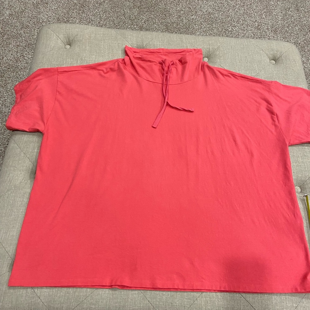 Eileen Fisher top, coral in color not really sure of the exact color! 3X